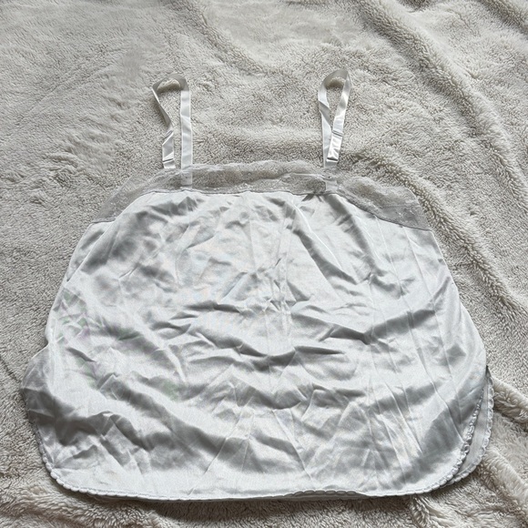 Vintage Sears Grey-Blue Satin Camisole  | Coquette Lingerie | Y2K Soft Girl - Picture 1 of 6